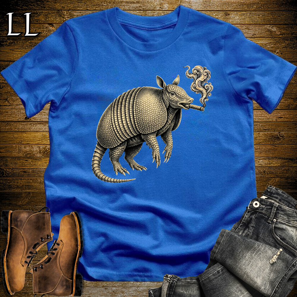 Vintage Cigar Armadillo Softstyle T Shirt Royal | Cigar Armadillo Tee