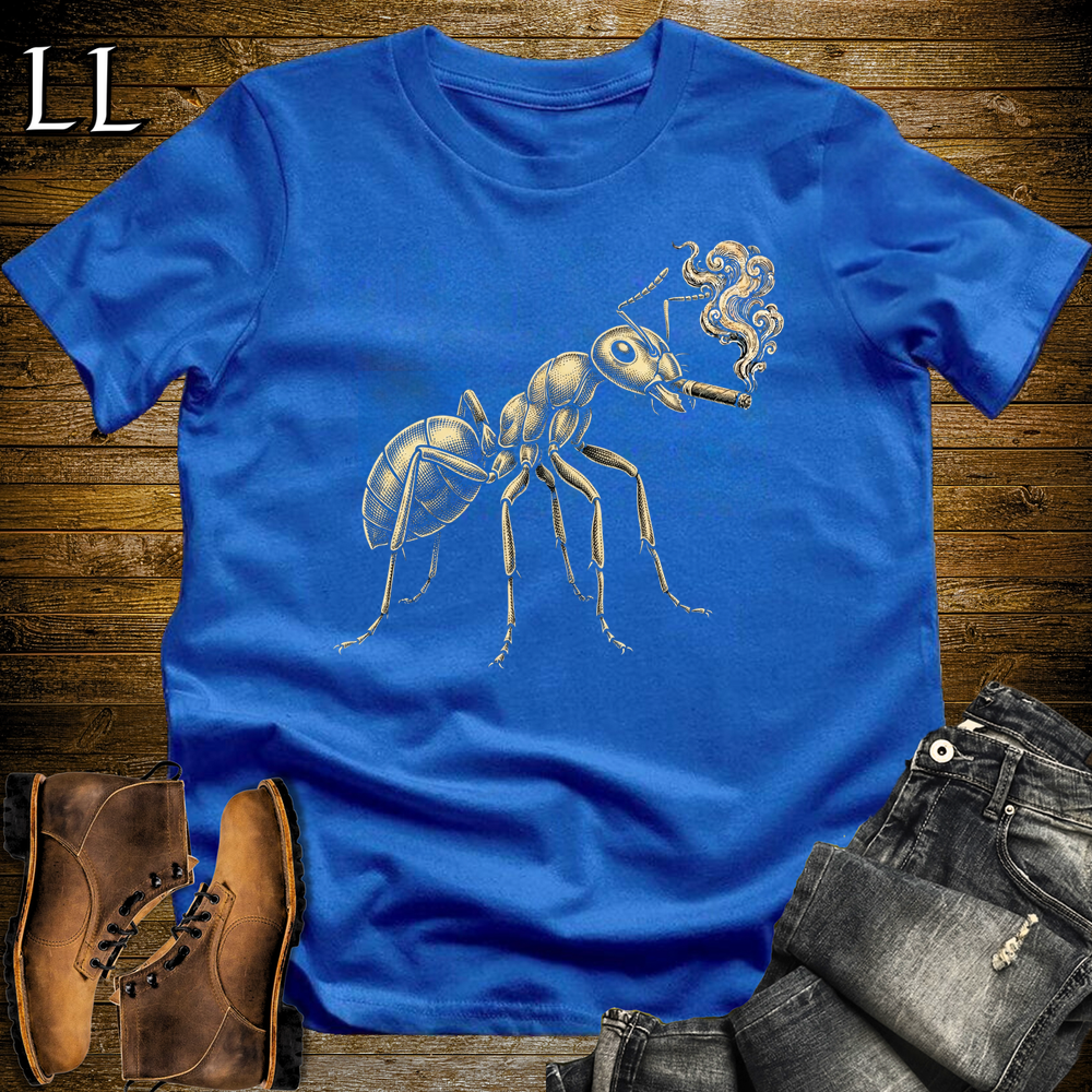 Vintage Cigar Ant Softstyle T Shirt Royal | Cigar Ant Tee