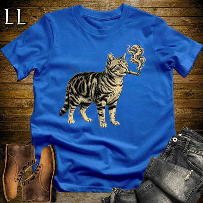 Vintage Cigar American Shorthair Softstyle T Shirt Royal | Cigar American Shorthair Tee