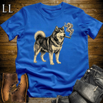 Vintage Cigar Alaskan Malamute Softstyle T Shirt Royal | Cigar Alaskan Malamute Tee