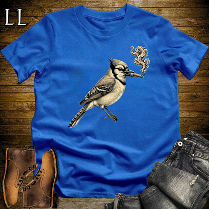 Vintage Cigar Blue Jay Softstyle T Shirt Royal | Cigar Blue Jay Tee