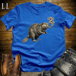 Vintage Cigar Beaver Softstyle T Shirt Royal | Cigar Beaver Tee