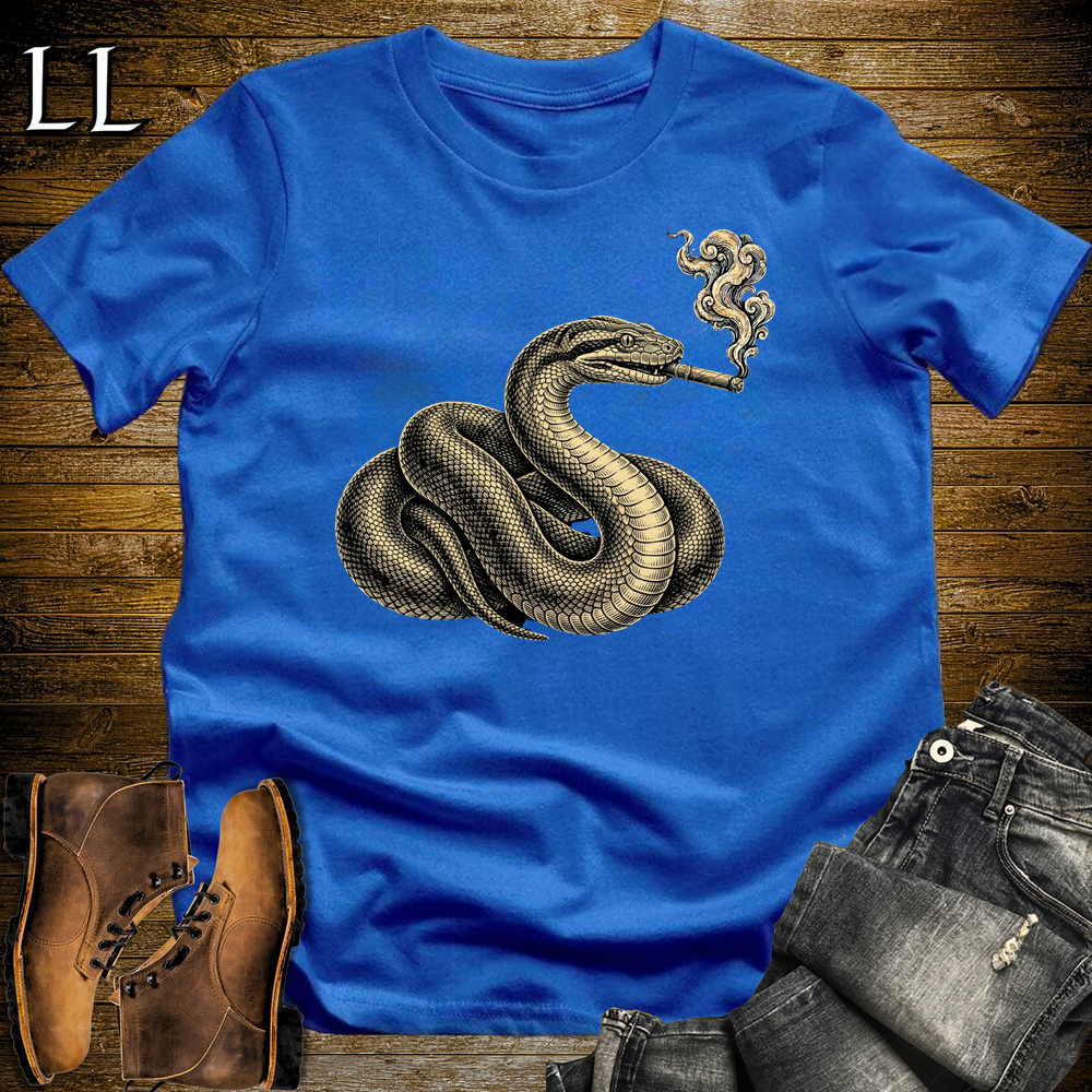 Vintage Cigar Anaconda Softstyle T Shirt Royal | Cigar Anaconda Tee