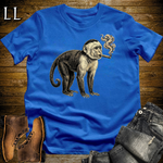 Vintage Cigar Capuchin Monkey Softstyle T Shirt Royal | Cigar Capuchin Monkey Tee