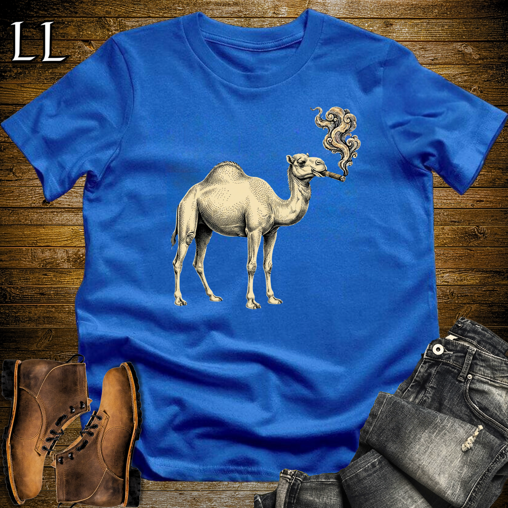 Vintage Cigar Camel Softstyle T Shirt Royal | Cigar Camel Tee