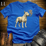 Vintage Cigar Bull Terrier Softstyle T Shirt Royal | Cigar Bull Terrier Tee