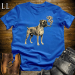Vintage Cigar Boxer Softstyle T Shirt Royal | Cigar Boxer Dog Tee