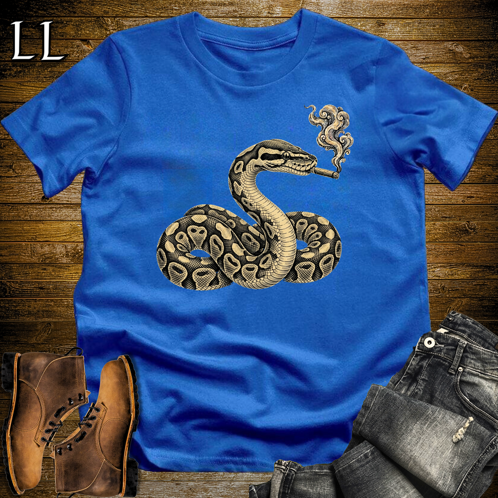 Vintage Cigar Ball Python Softstyle T Shirt Royal | Cigar Ball Python Tee