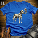 Vintage Cigar Dalmatian Softstyle T Shirt Royal Blue | Cigar Dalmatian Dog Tee