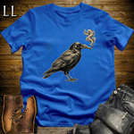 Vintage Cigar Crow Softstyle T Shirt Royal | Cigar Lover Graphic Tee