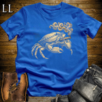 Vintage Cigar Crab Softstyle T Shirt Royal | Cigar Lover Graphic Tee