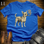 Vintage Cigar Chihuahua Softstyle T Shirt Royal | Funny Dog Lover Cigar Tee