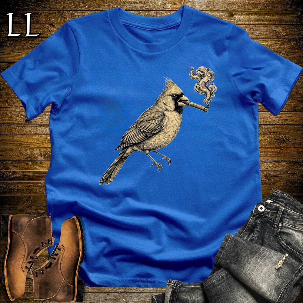 Vintage Cigar Cardinal Softstyle T Shirt Royal | Vintage Cigar Lover Tee