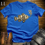 Vintage Cigar Clownfish Softstyle T Shirt Royal | Funny Fish Cigar Tee