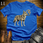 Vintage Cigar Coyote Softstyle T Shirt Royal | Funny Animal Cigar Tee