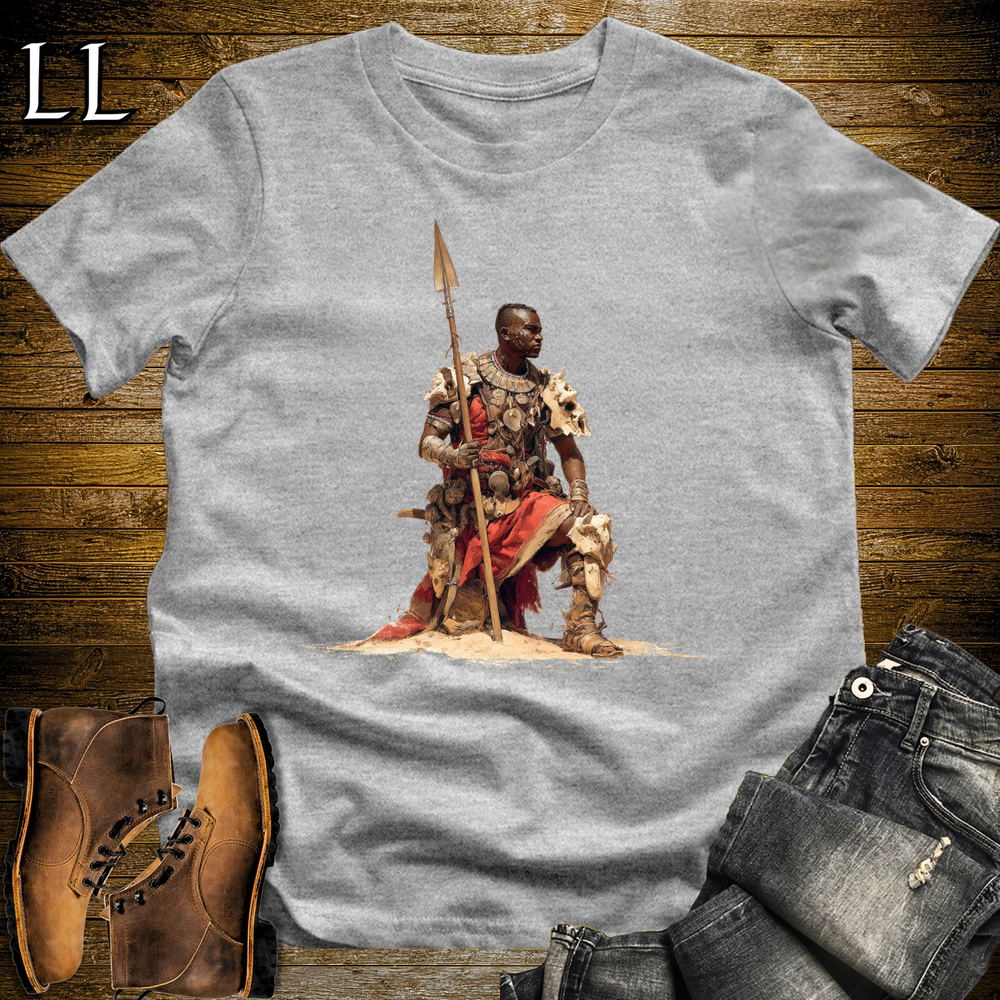 African Desert Spearmaster Sport Grey | Warrior Tee