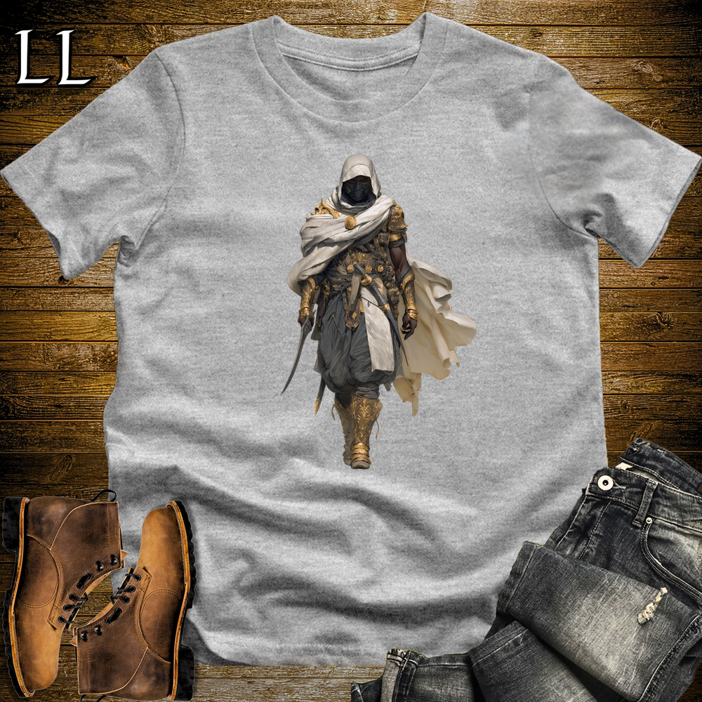 African Golden Assassin Softstyle Tee Sport Grey | African Warrior Tee