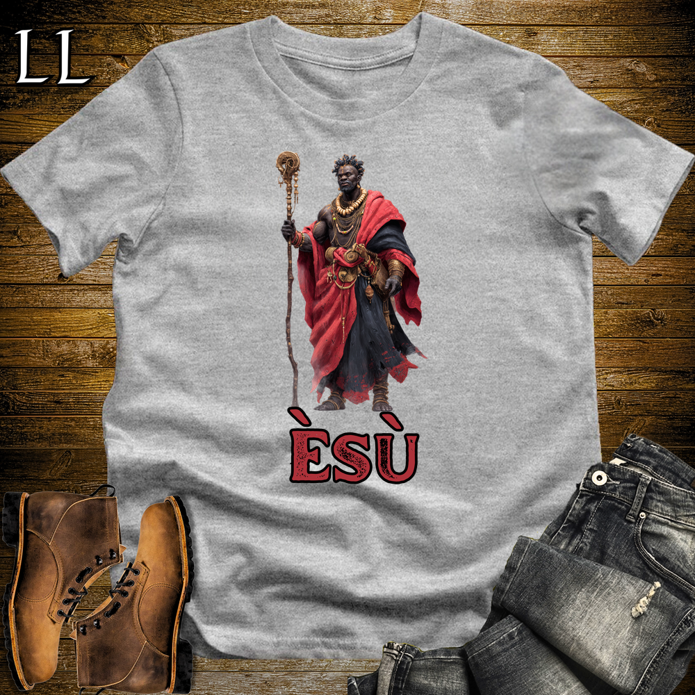 Esu African God Softstyle Tee - Sport Grey