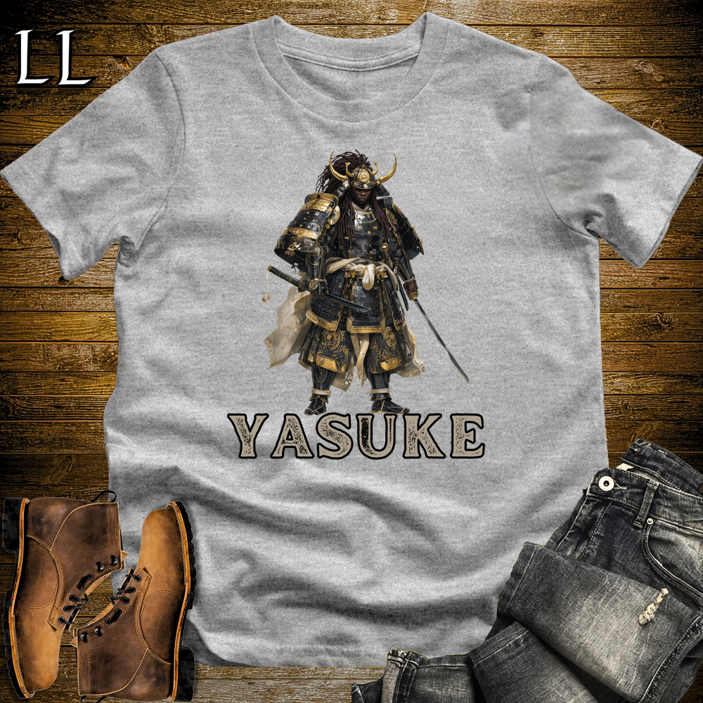 Yasuke African Samurai Softstyle Tee - Sport Grey