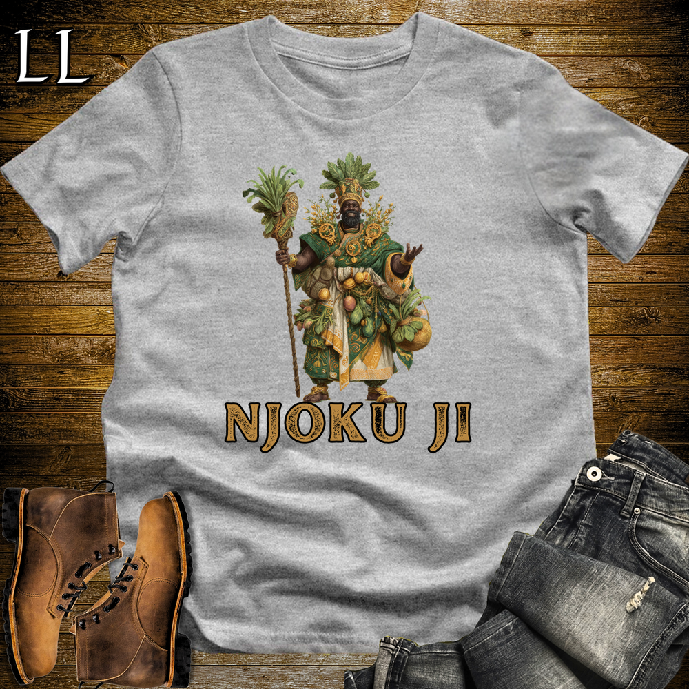 Njoku Ji African God Softstyle Tee - Sport Grey