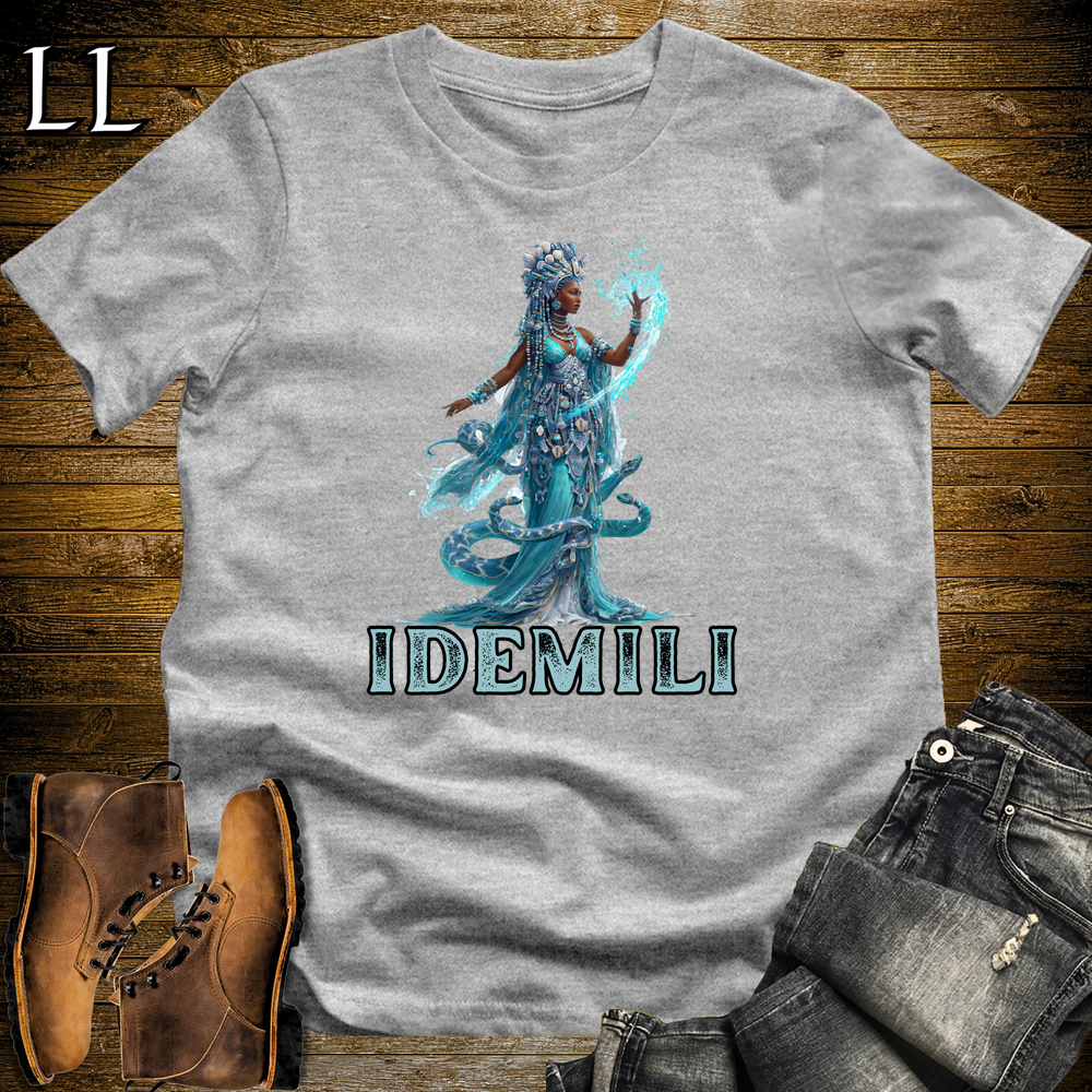 Idemili African Goddess Softstyle Tee Sport Grey | Igbo Water Goddess Tee