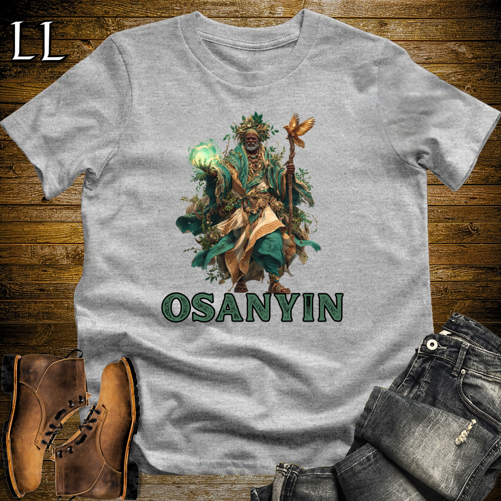 Osanyin African God Softstyle Tee - Sport Grey