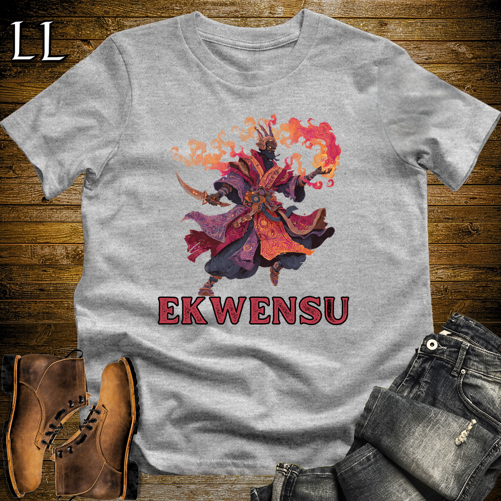 Ekwensu African God Softstyle Tee Sport Grey | Igbo Trickster God Tee