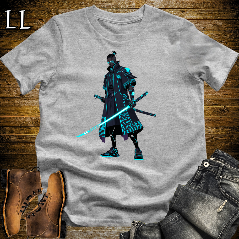 African Ai Samurai Sport Grey | African Warrior Tee
