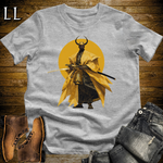 African Rising Sun Samurai Sport Grey | African Warrior Tee