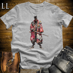 African Red Street Samurai Sport Grey | African Warrior Tee