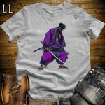 African Purple Street Samurai Sport Grey | African Warrior Tee