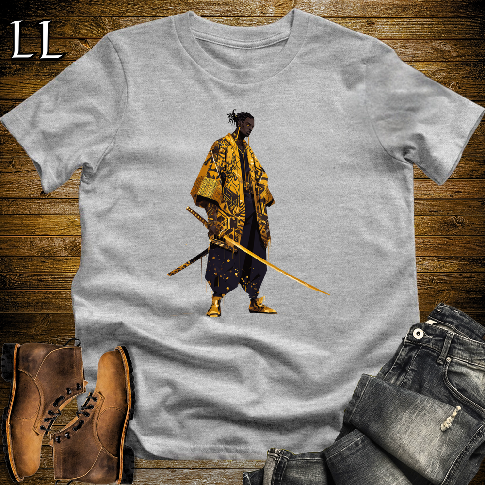African Gold Street Samurai Sport Grey | African Warrior Tee