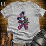 African Graffiti Street Samurai Sport Grey | African Warrior Tee