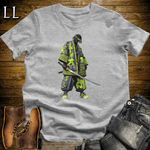 African Green Street Samurai Sport Grey | African Warrior Tee
