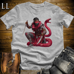 African Red Snake Assassin Softstyle Tee Sport Grey | African Warrior Tee