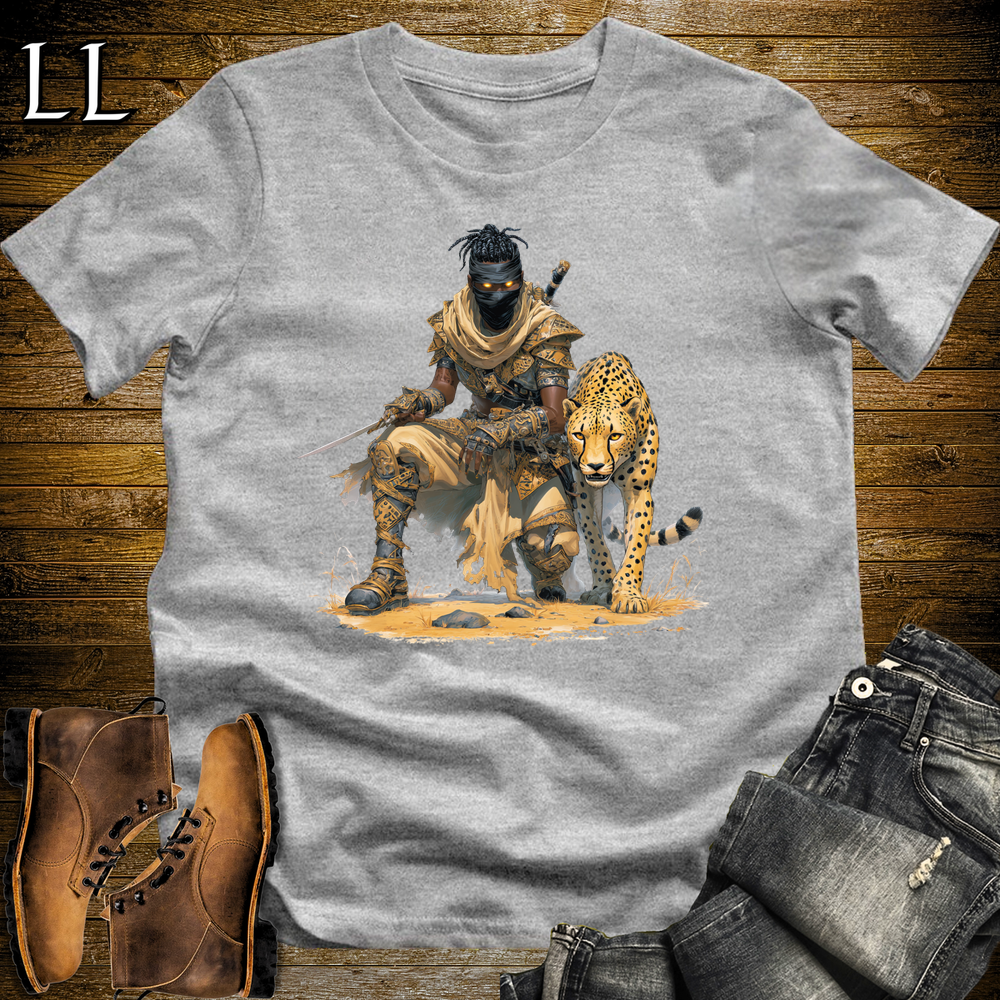 African Cheetah Assassin Softstyle Tee Sport Grey | African Warrior Tee
