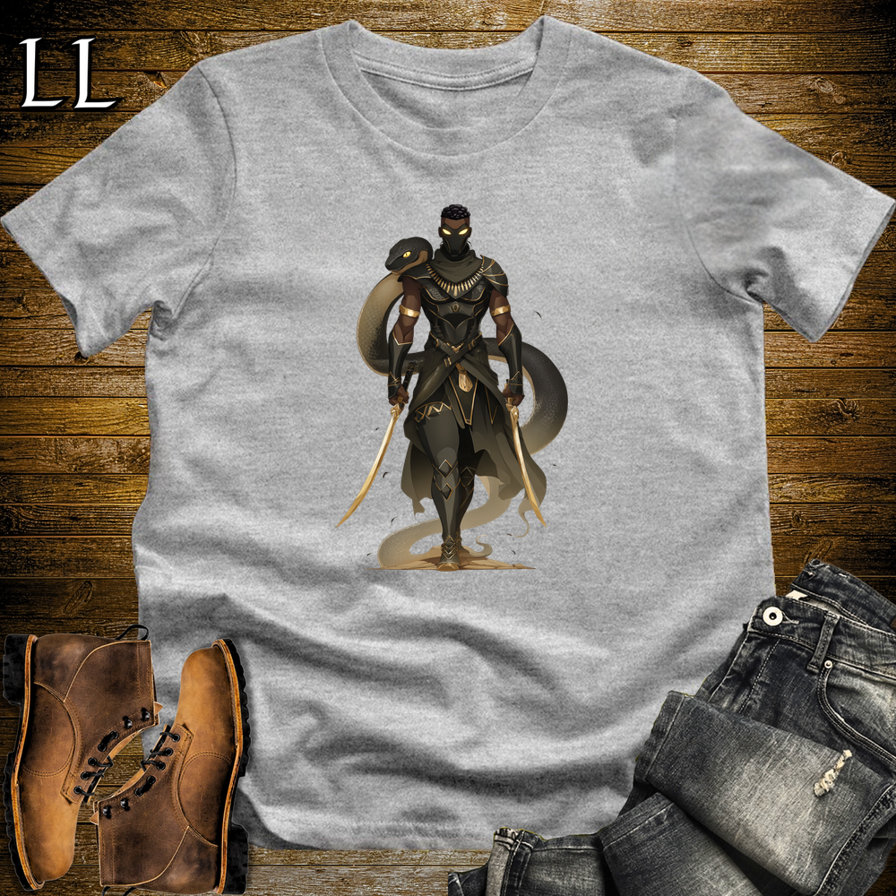 African Black Mamba Assassin Softstyle Tee Sport Grey | African Warrior Tee