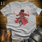 African Flame Assassin Softstyle Tee Sport Grey | African Warrior Tee
