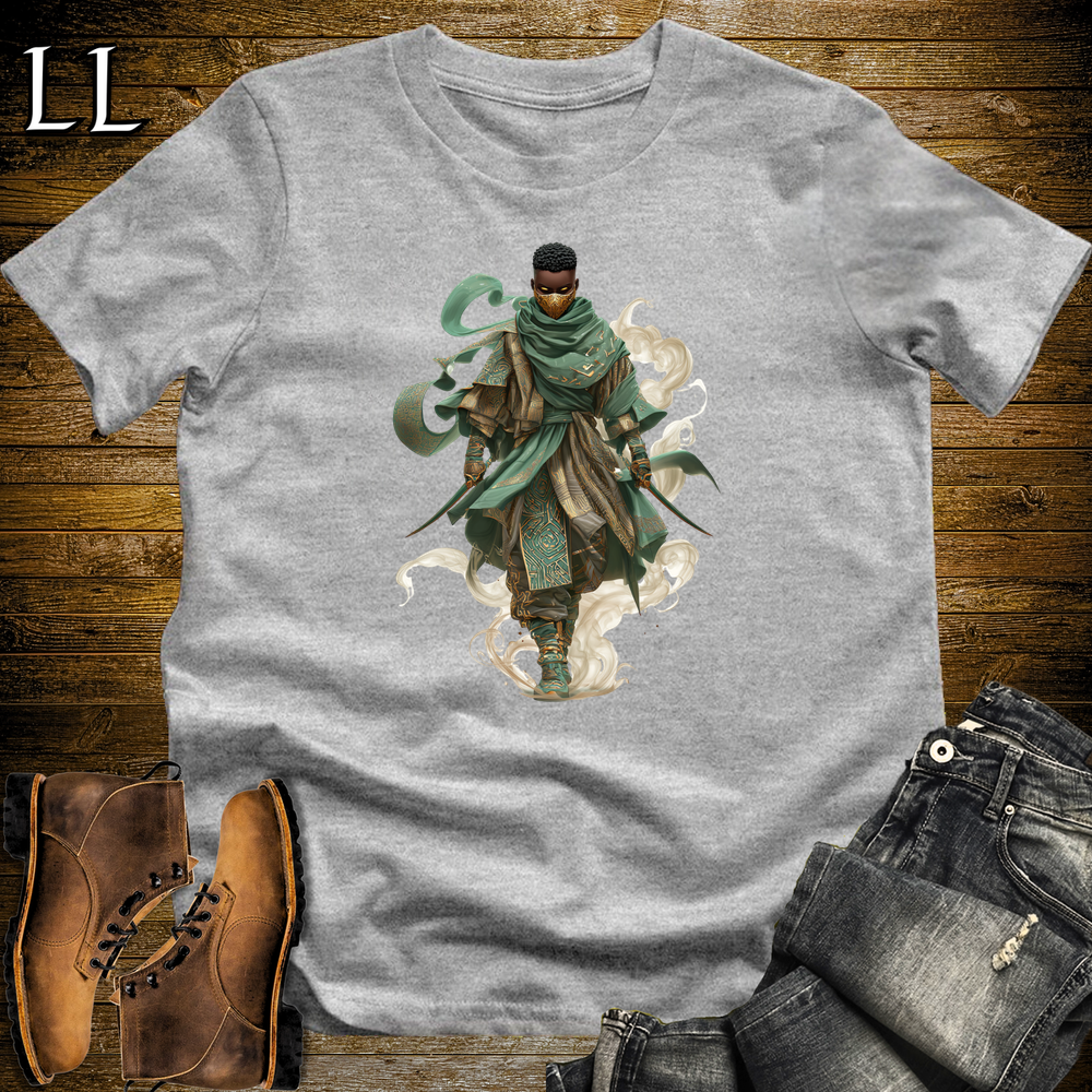 African Desert Wind Assassin Softstyle Tee Sport Grey | African Warrior Tee