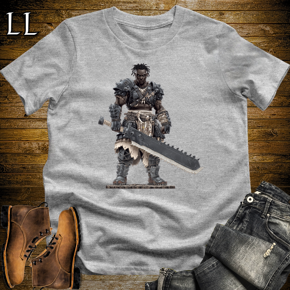 African Gladiator Barbarian Softstyle Tee Sport Grey | African Warrior Tee