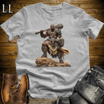 African Tribal Barbarian Softstyle Tee Sport Grey | African Warrior Tee