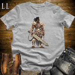 African Bone Barbarian Softstyle Tee Sport Grey | African Warrior Tee