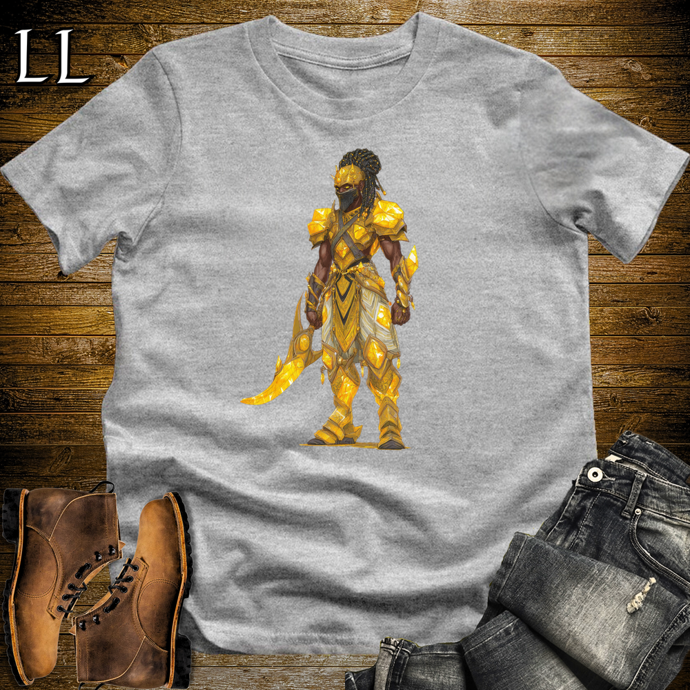 African Yellow Sapphire Warrior Softstyle Tee - Sport Grey