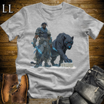 African Runic Black Panther Assassin Softstyle Tee Sport Grey | African Warrior Tee