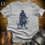 African Snow Leopard Assassin Softstyle Tee Sport Grey | African Warrior Tee