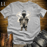 African Spirit Mask Assassin Softstyle Tee Sport Grey | African Warrior Tee