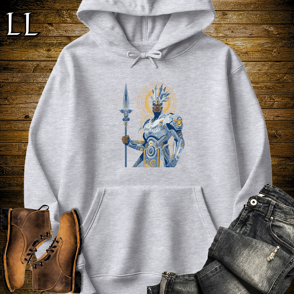 African Future King Hooded Sweatshirt - Sport Grey
