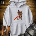 African Flamesword King Hooded Sweatshirt Sport Grey | Flamesword King