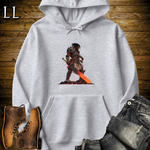 African Fire Barbarian Hooded Sweatshirt Sport Grey | African Warrior Hoodie