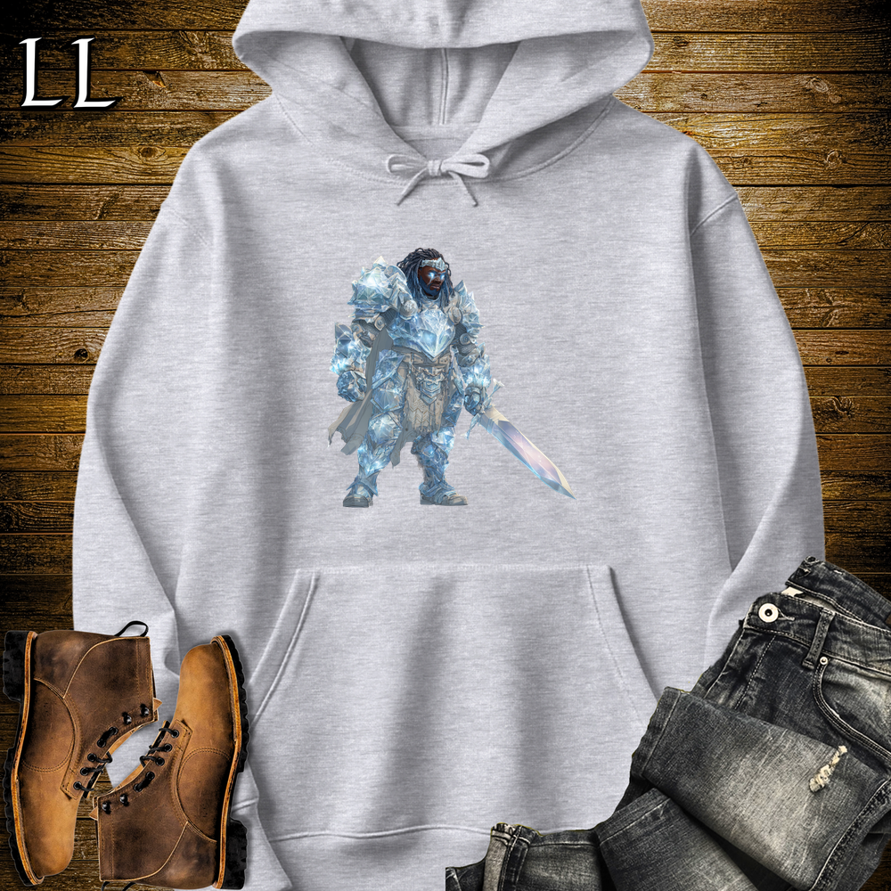 African Diamond Armor King Hooded Sweatshirt - Sport Grey